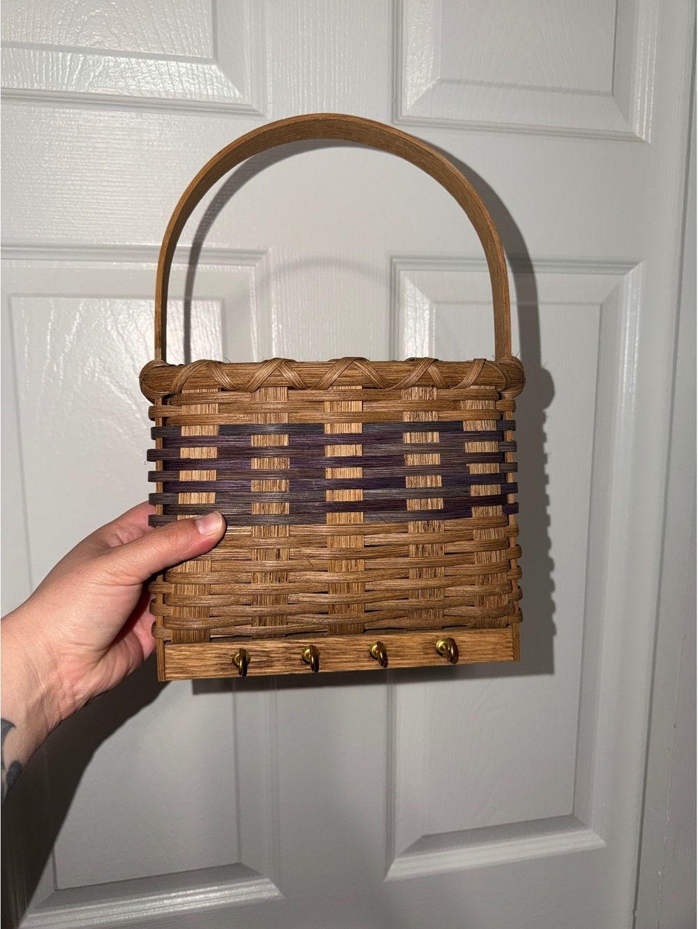 Cottagecore Basket Keyholder